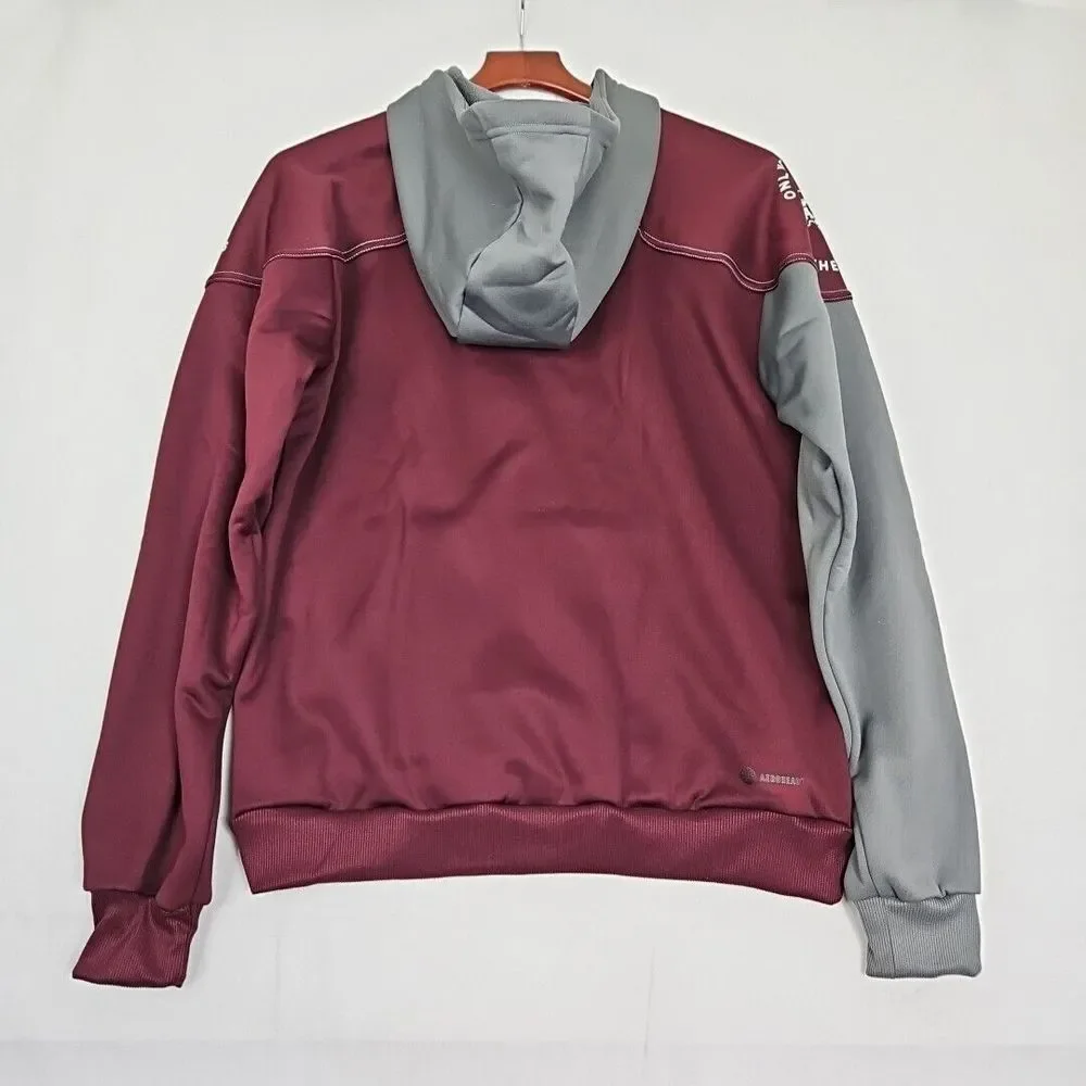 Adidas NCAA Texas‎ A&M Aggies Maroon Grey Pullover Hoodie Men's Small